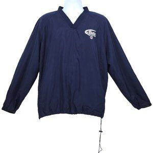 Dunbrooke Pullover V Neck Jacket NFL Bud Light Mens Size XL Side Zip Embroidered
